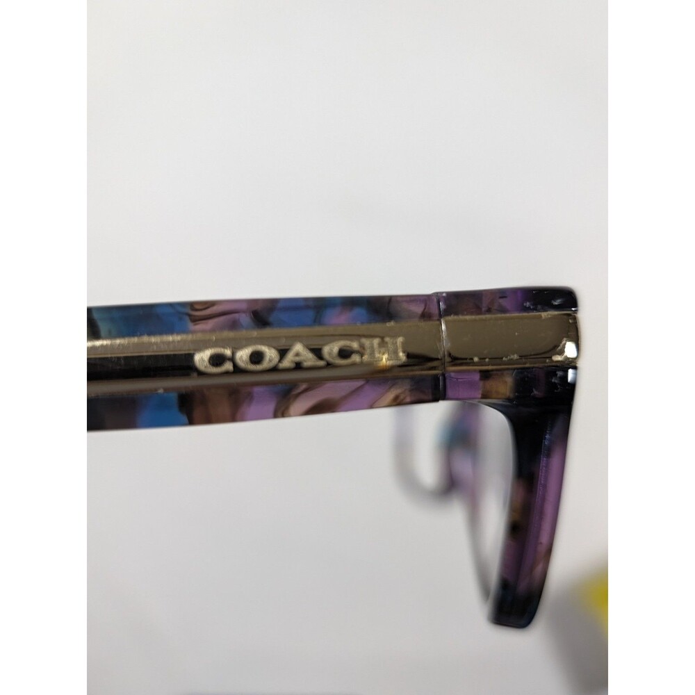 Coach Eyeglasses Women's  HC 6065 5288 Confetti Purple 51-17-135 FRAMES ONLY - Picture 7 of 7